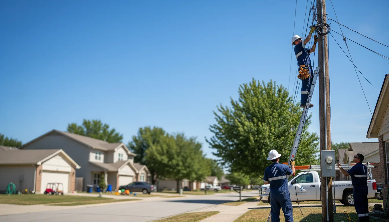 Residential electrician providing installation services in Bennettsville, SC